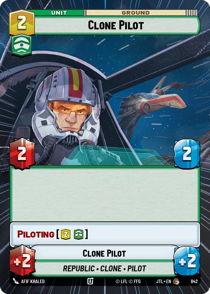 Clone Pilot (842) (Hyperspace Foil) (842) [Jump to Lightspeed] | Tabernacle Games