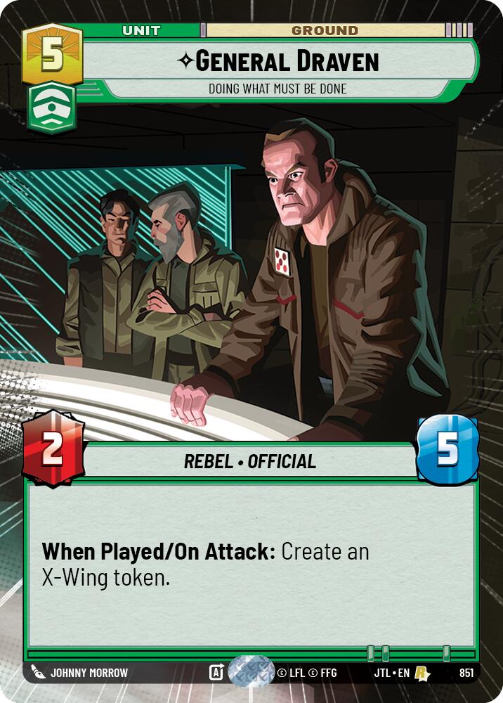 General Draven - Doing What Must Be Done (851) (Hyperspace Foil) (851) [Jump to Lightspeed] | Tabernacle Games