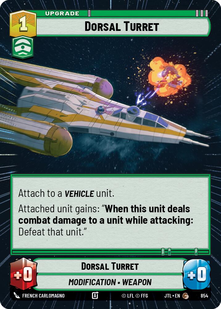 Dorsal Turret (854) (Hyperspace Foil) (854) [Jump to Lightspeed] | Tabernacle Games