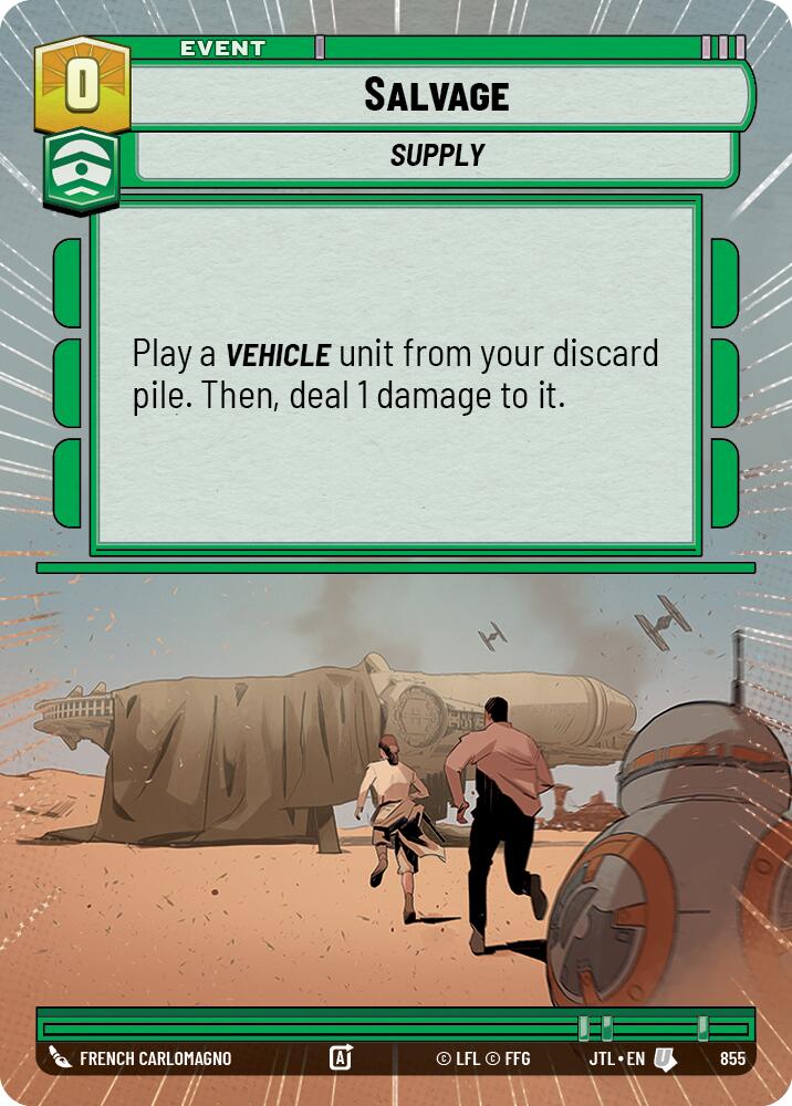 Salvage (855) (Hyperspace Foil) (855) [Jump to Lightspeed] | Tabernacle Games