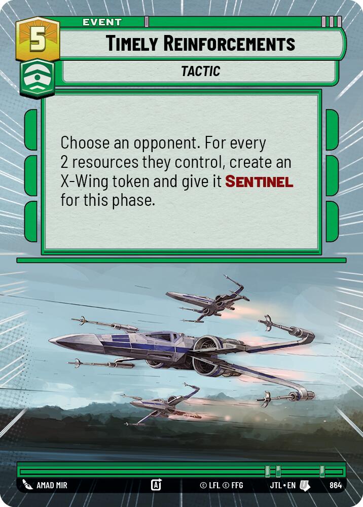 Timely Reinforcements (864) (Hyperspace Foil) (864) [Jump to Lightspeed] | Tabernacle Games