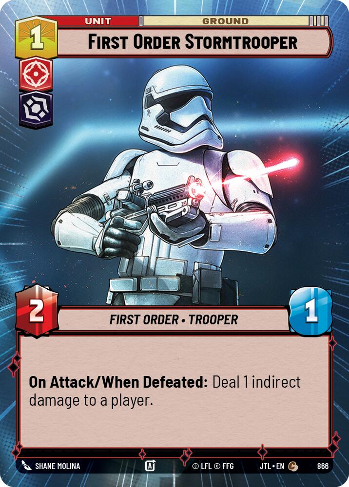 First Order Stormtrooper (866) (Hyperspace Foil) (866) [Jump to Lightspeed] | Tabernacle Games