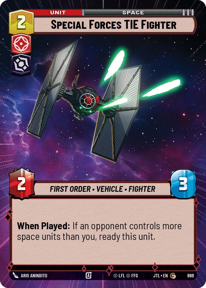 Special Forces TIE Fighter (869) (Hyperspace Foil) (869) [Jump to Lightspeed] | Tabernacle Games