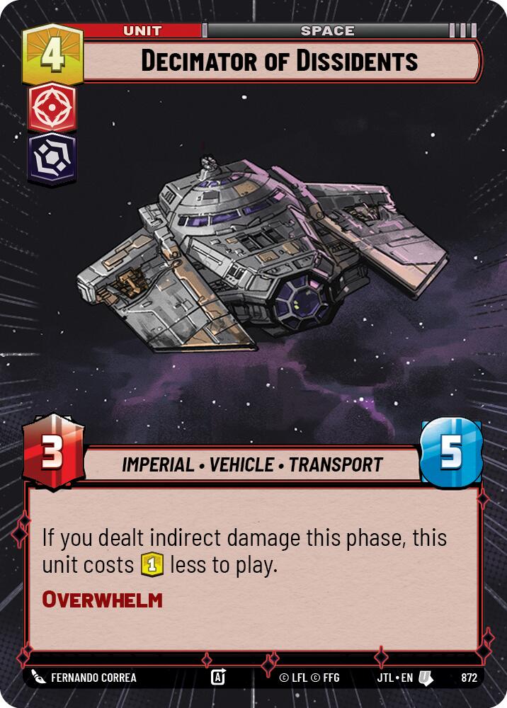 Decimator of Dissidents (872) (Hyperspace Foil) (872) [Jump to Lightspeed] | Tabernacle Games