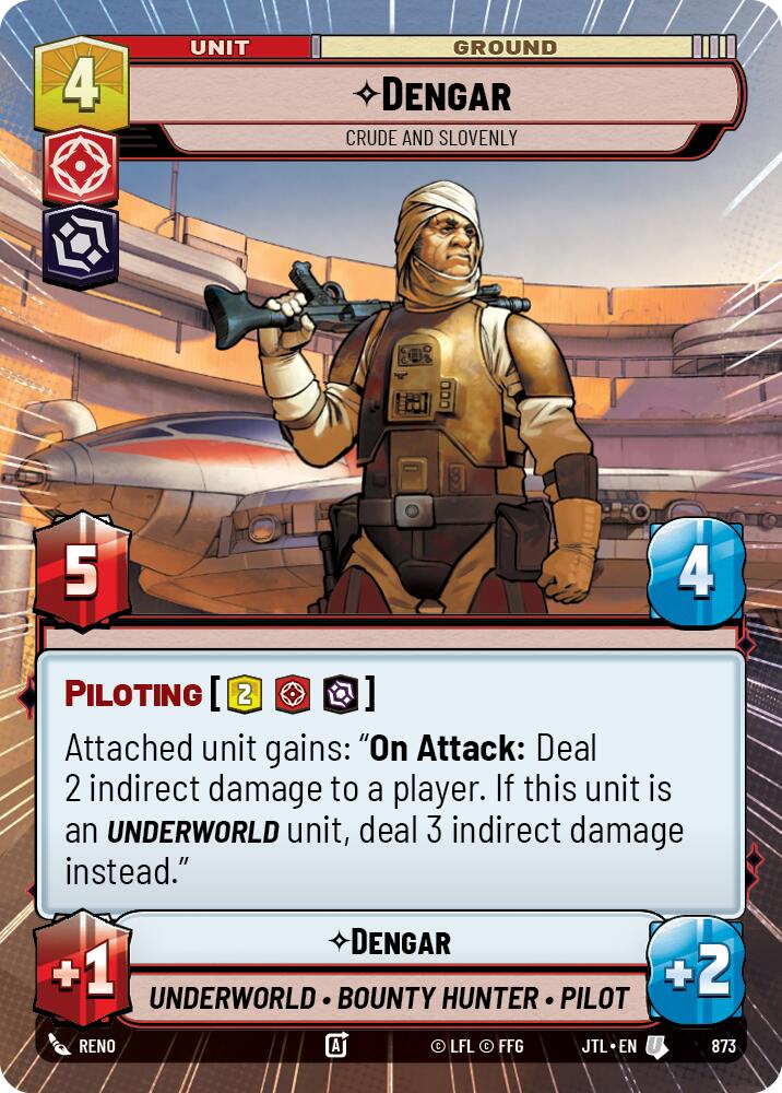 Dengar - Crude and Slovenly (873) (Hyperspace Foil) (873) [Jump to Lightspeed] | Tabernacle Games