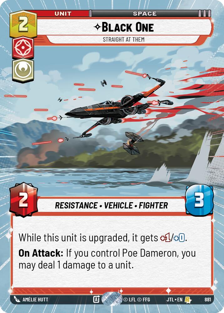 Black One - Straight At Them (881) (Hyperspace Foil) (881) [Jump to Lightspeed] | Tabernacle Games