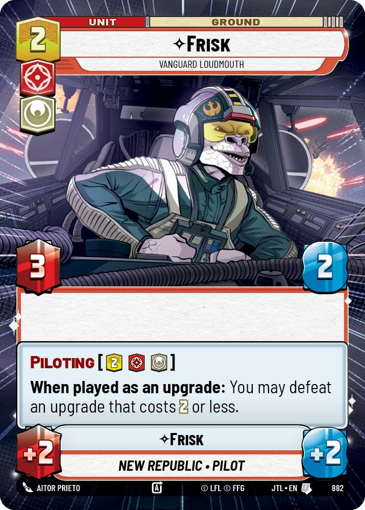 Frisk - Vanguard Loudmouth (882) (Hyperspace Foil) (882) [Jump to Lightspeed] | Tabernacle Games