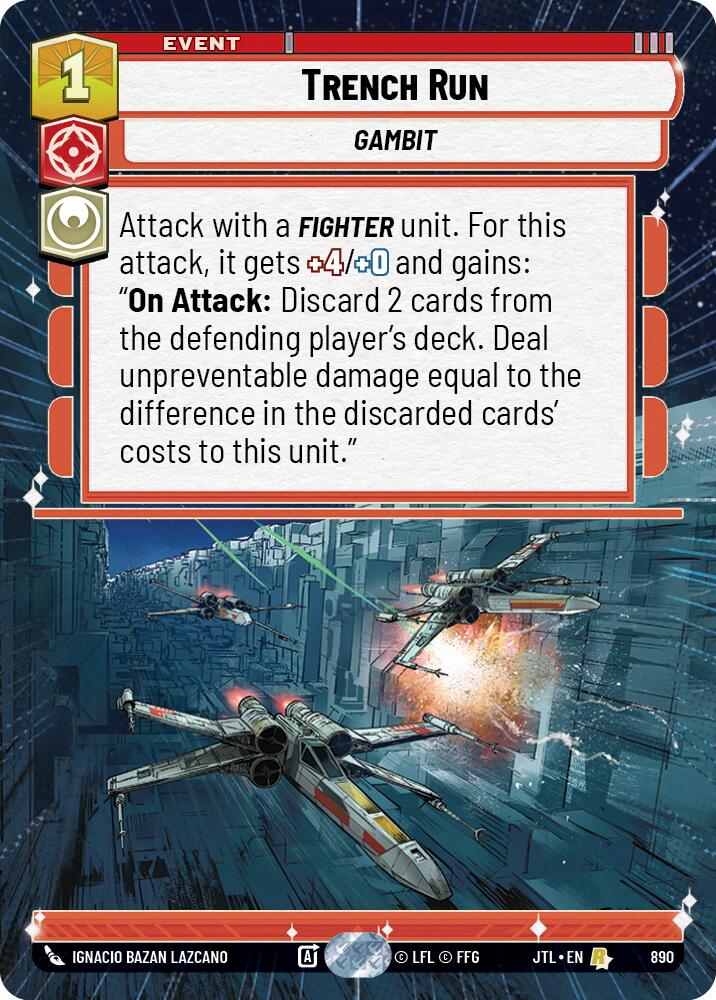 Trench Run (890) (Hyperspace Foil) (890) [Jump to Lightspeed] | Tabernacle Games