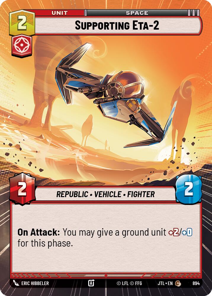 Supporting Eta-2 (894) (Hyperspace Foil) (894) [Jump to Lightspeed] | Tabernacle Games