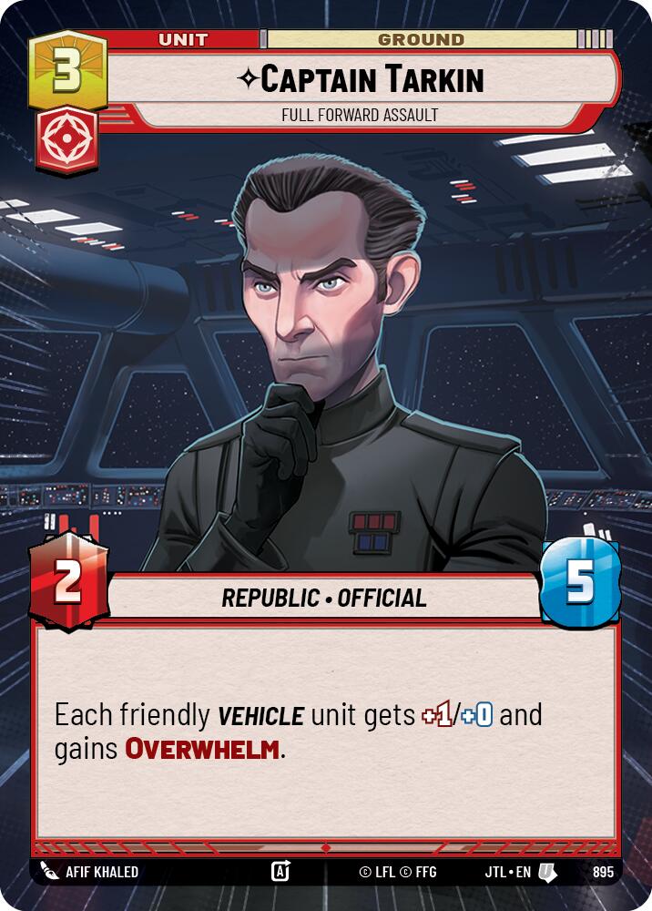 Captain Tarkin - Full Forward Assault (895) (Hyperspace Foil) (895) [Jump to Lightspeed] | Tabernacle Games