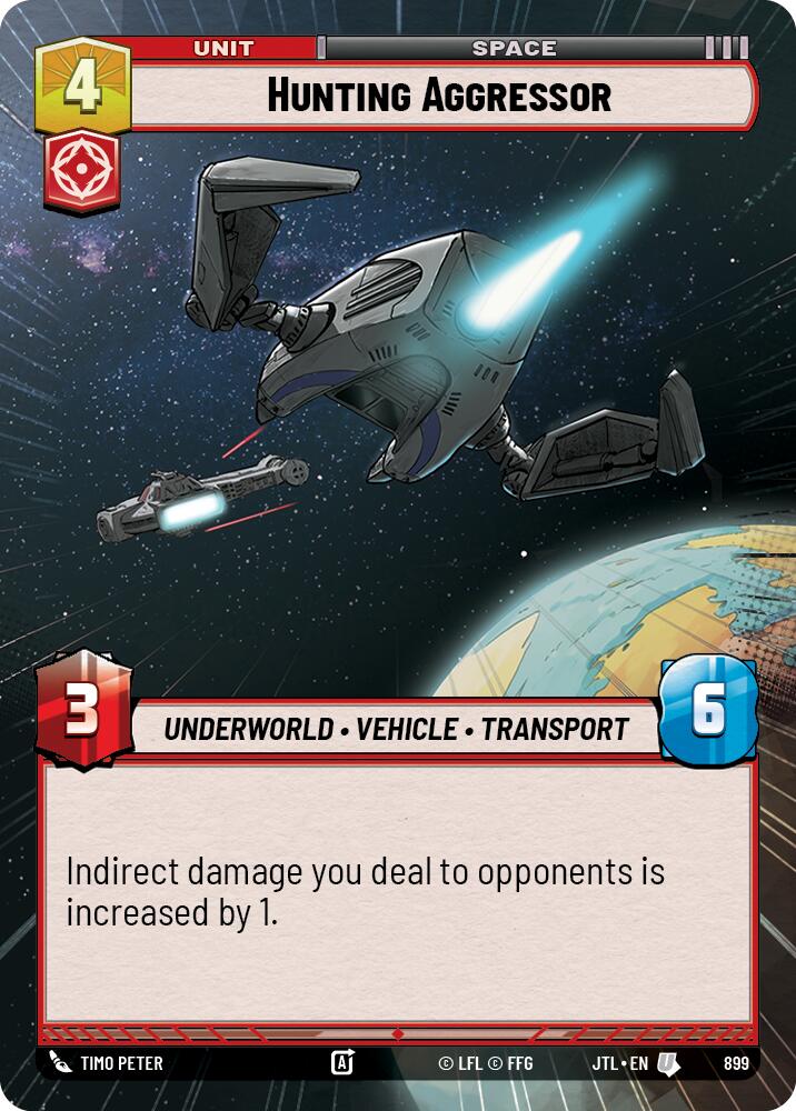 Hunting Aggressor (899) (Hyperspace Foil) (899) [Jump to Lightspeed] | Tabernacle Games