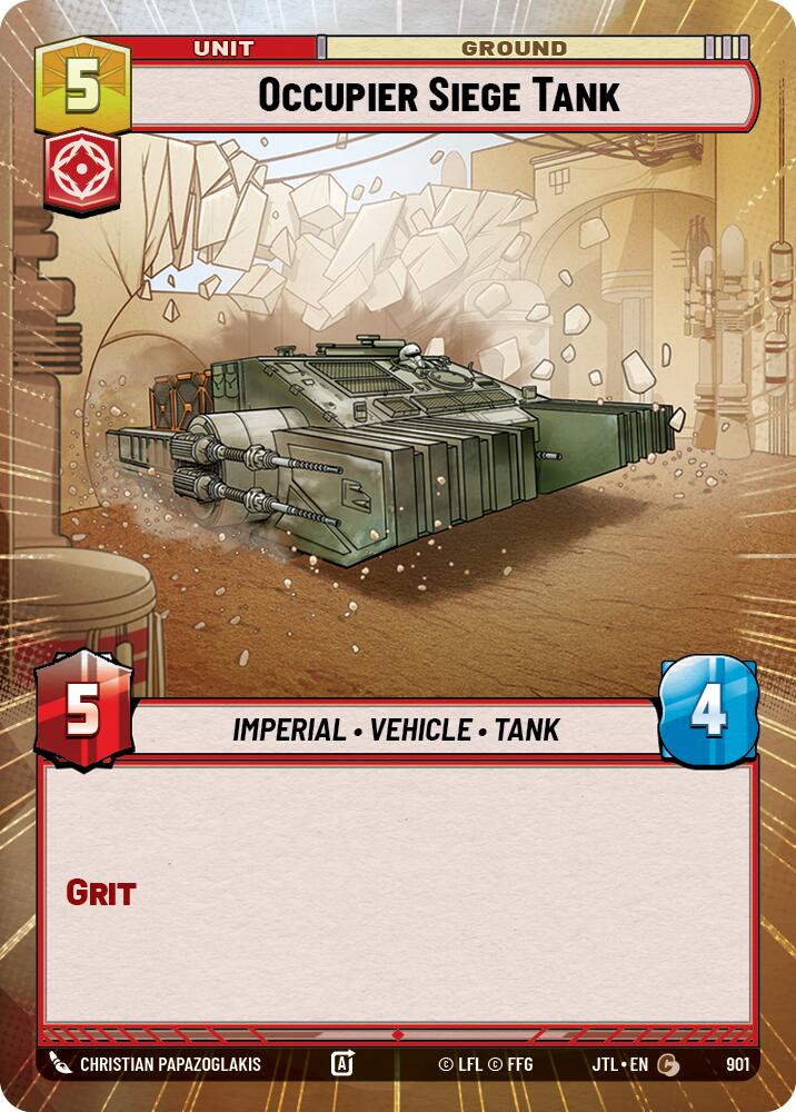 Occupier Siege Tank (901) (Hyperspace Foil) (901) [Jump to Lightspeed] | Tabernacle Games