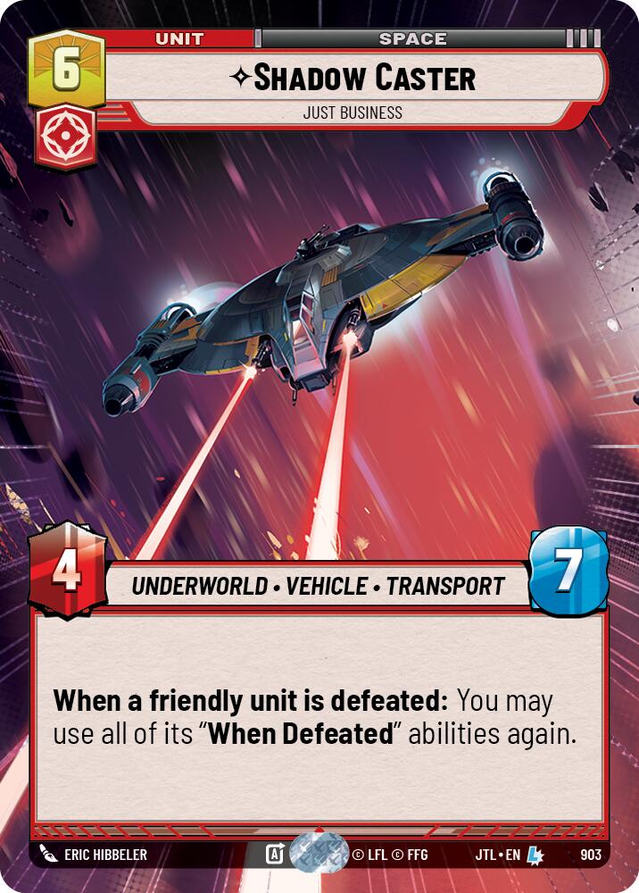 Shadow Caster - Just Business (903) (Hyperspace Foil) (903) [Jump to Lightspeed] | Tabernacle Games