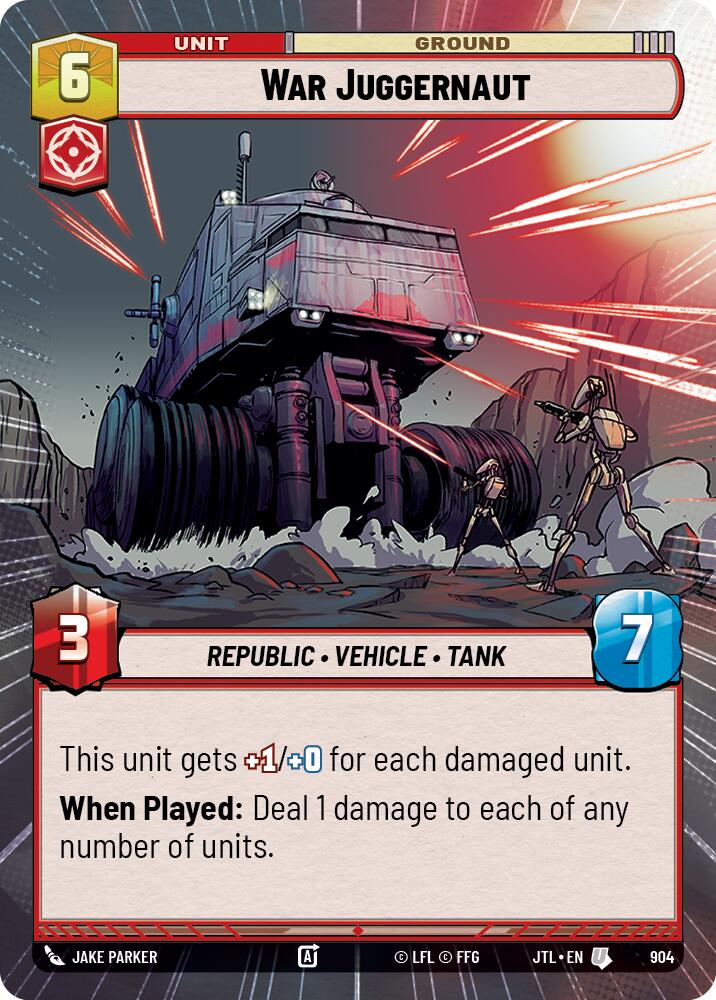 War Juggernaut (904) (Hyperspace Foil) (904) [Jump to Lightspeed] | Tabernacle Games