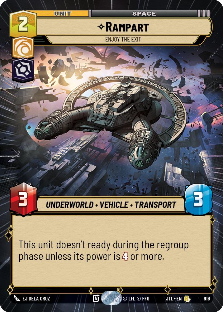 Rampart - Enjoy the Exit (916) (Hyperspace Foil) (916) [Jump to Lightspeed] | Tabernacle Games