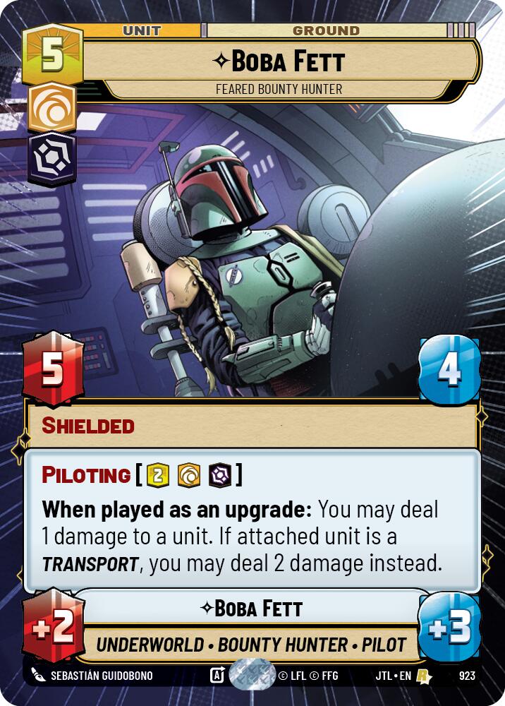 Boba Fett - Feared Bounty Hunter (923) (Hyperspace Foil) (923) [Jump to Lightspeed] | Tabernacle Games