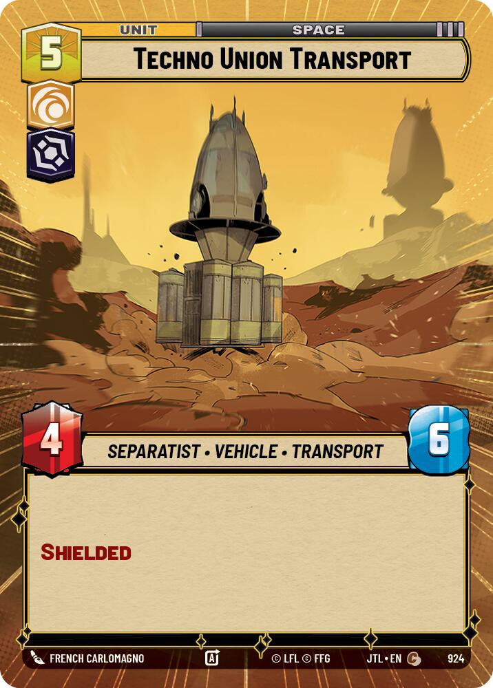 Techno Union Transport (924) (Hyperspace Foil) (924) [Jump to Lightspeed] | Tabernacle Games