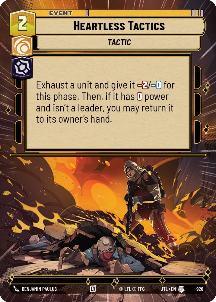 Heartless Tactics (928) (Hyperspace Foil) (928) [Jump to Lightspeed] | Tabernacle Games