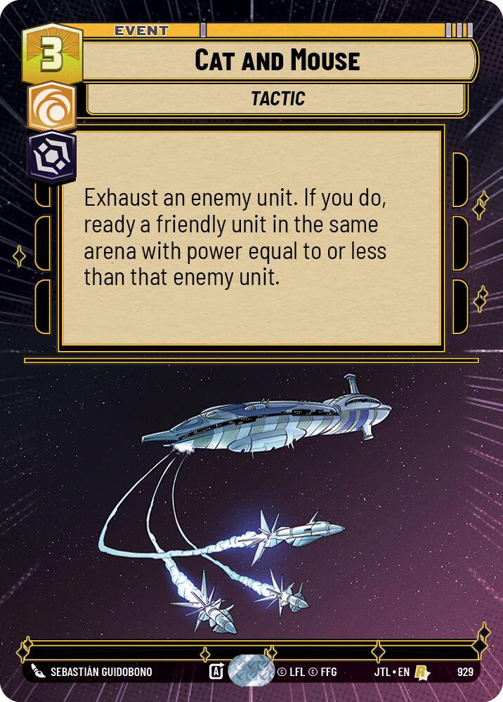 Cat and Mouse (929) (Hyperspace Foil) (929) [Jump to Lightspeed] | Tabernacle Games