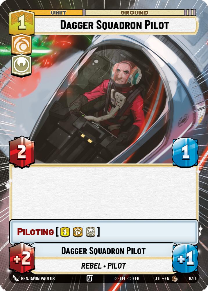 Dagger Squadron Pilot (930) (Hyperspace Foil) (930) [Jump to Lightspeed] | Tabernacle Games