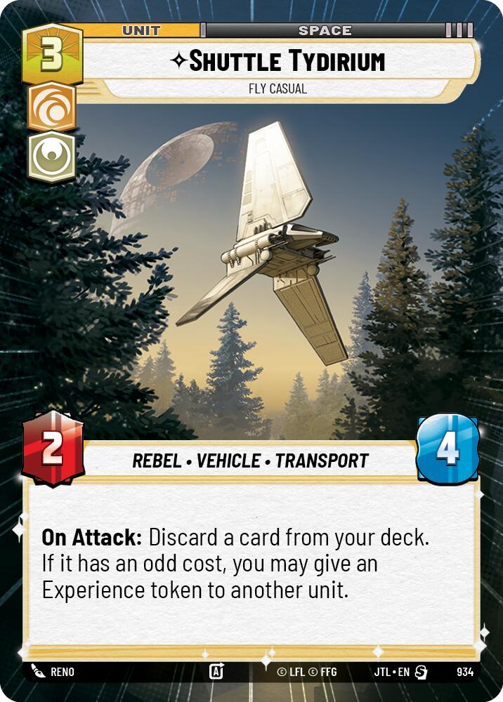 Shuttle Tydirium - Fly Casual (934) (Hyperspace Foil) (934) [Jump to Lightspeed] | Tabernacle Games