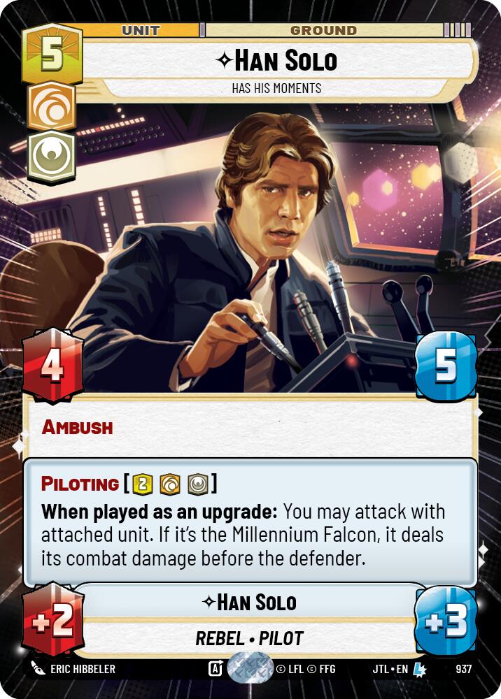 Han Solo - Has His Moments (937) (Hyperspace Foil) (937) [Jump to Lightspeed] | Tabernacle Games