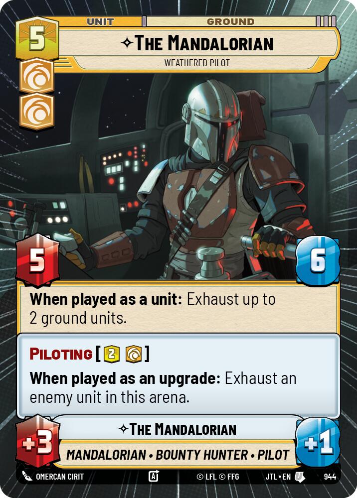 The Mandalorian - Weathered Pilot (944) (Hyperspace Foil) (944) [Jump to Lightspeed] | Tabernacle Games