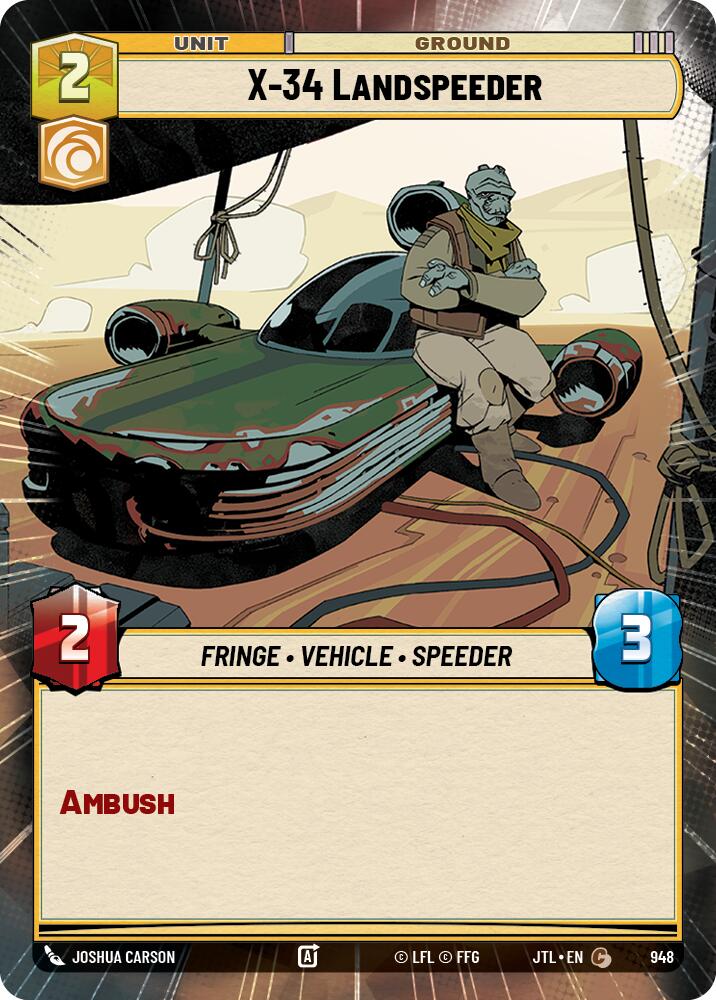 X-34 Landspeeder (948) (Hyperspace Foil) (948) [Jump to Lightspeed] | Tabernacle Games