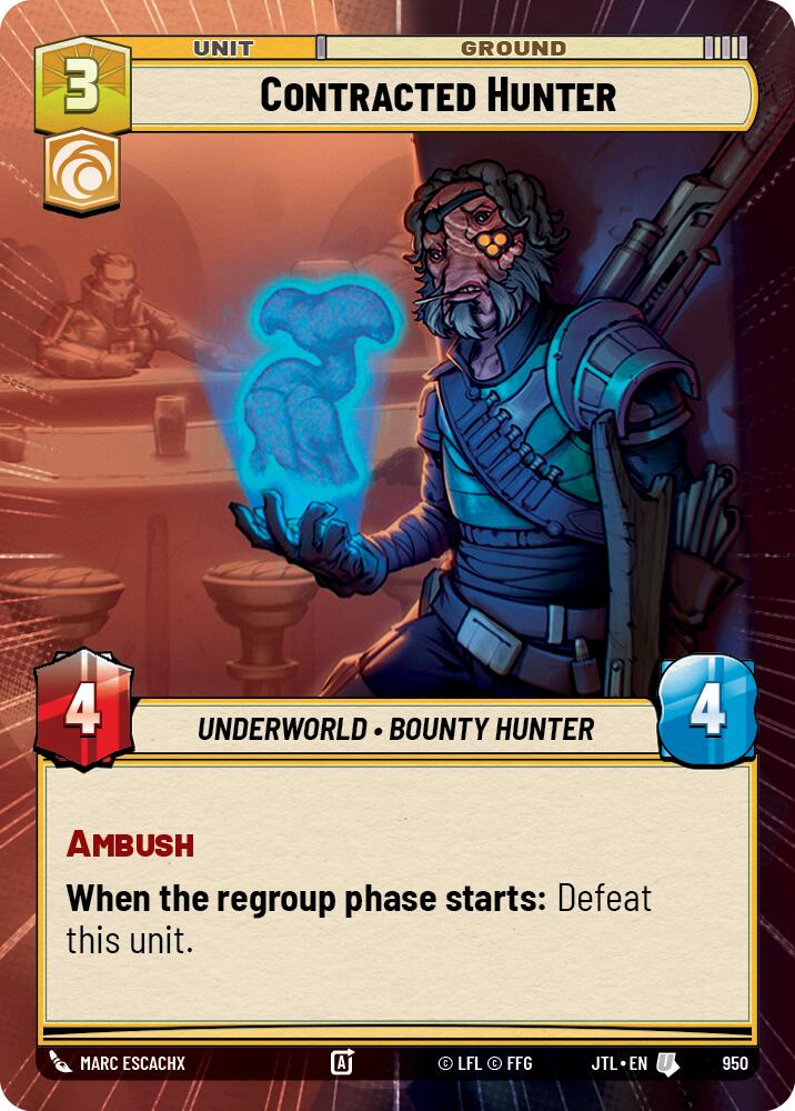 Contracted Hunter (950) (Hyperspace Foil) (950) [Jump to Lightspeed] | Tabernacle Games