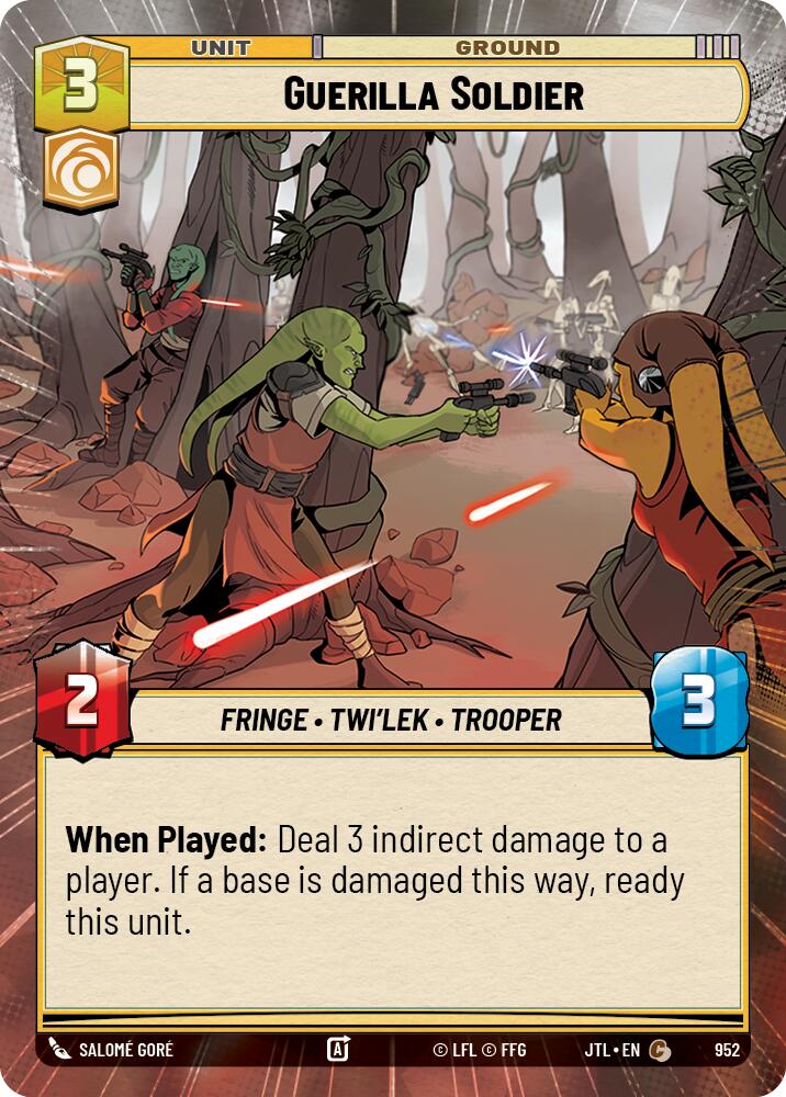 Guerilla Soldier (952) (Hyperspace Foil) (952) [Jump to Lightspeed] | Tabernacle Games