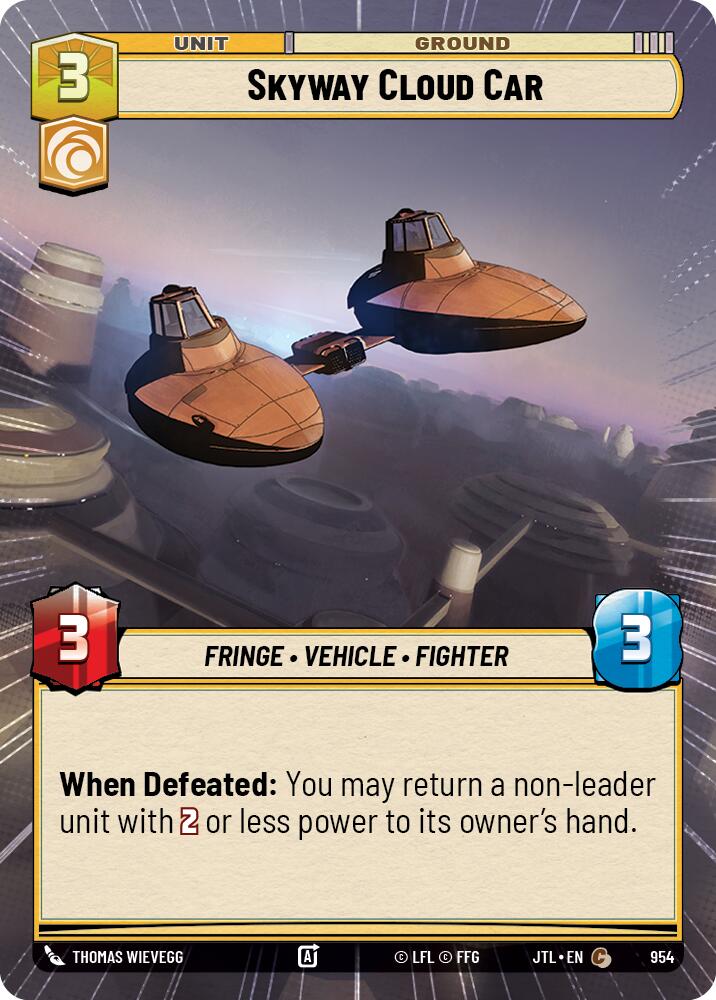 Skyway Cloud Car (954) (Hyperspace Foil) (954) [Jump to Lightspeed] | Tabernacle Games