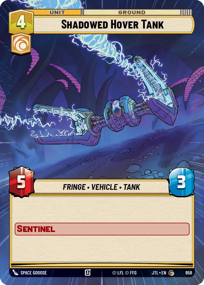 Shadowed Hover Tank (958) (Hyperspace Foil) (958) [Jump to Lightspeed] | Tabernacle Games