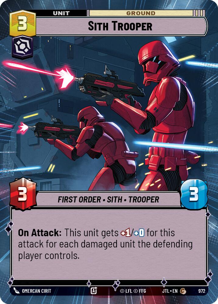 Sith Trooper (972) (Hyperspace Foil) (972) [Jump to Lightspeed] | Tabernacle Games