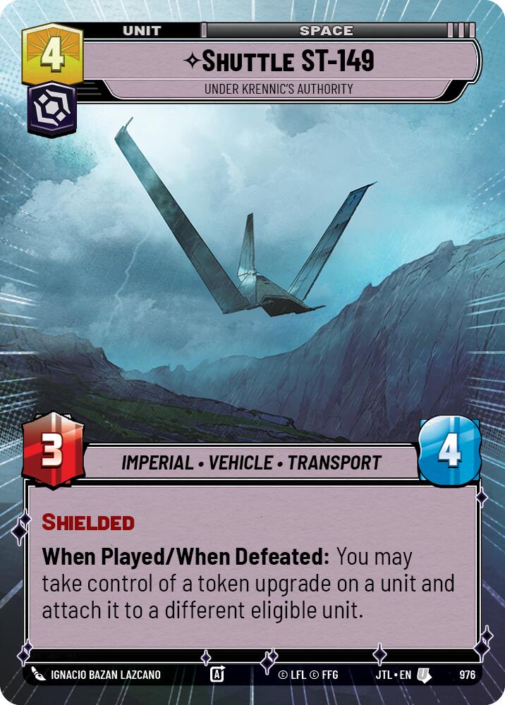 Shuttle ST-149 - Under Krennic's Authority (976) (Hyperspace Foil) (976) [Jump to Lightspeed] | Tabernacle Games