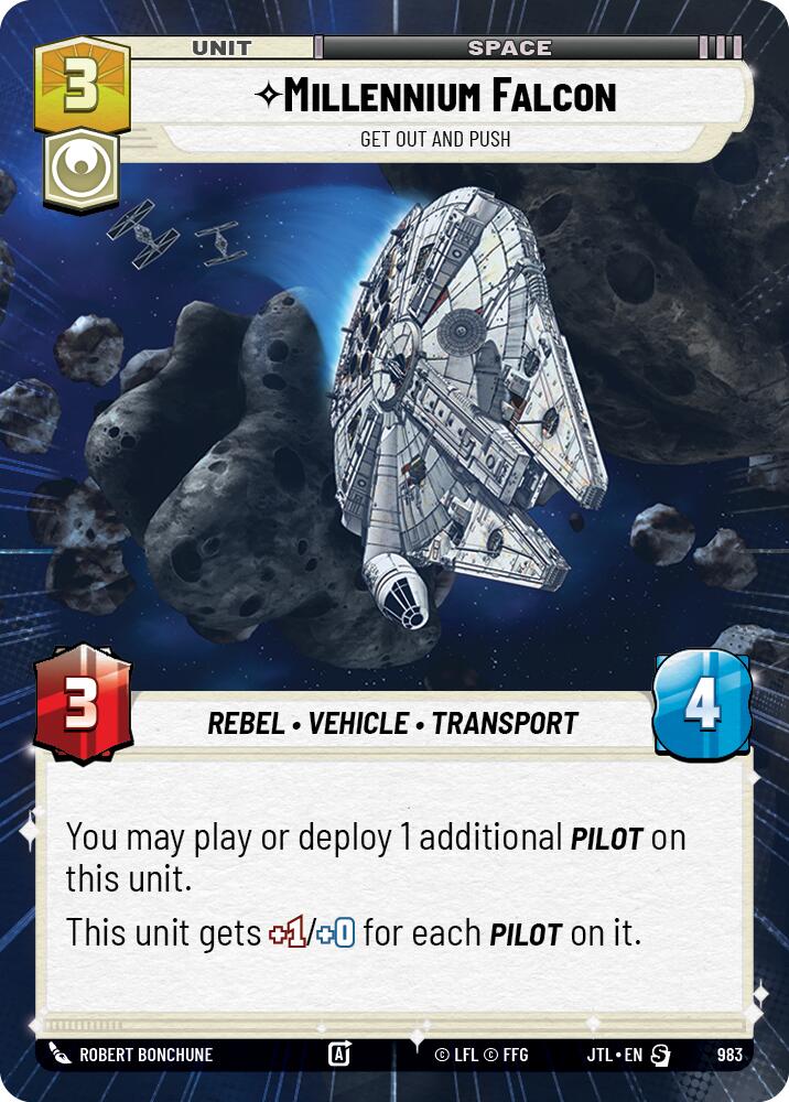 Millennium Falcon - Get Out And Push (983) (Hyperspace Foil) (983) [Jump to Lightspeed] | Tabernacle Games