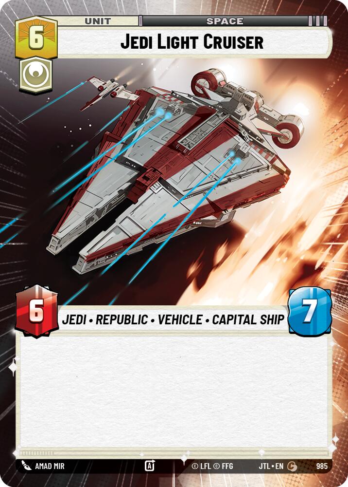 Jedi Light Cruiser (985) (Hyperspace Foil) (985) [Jump to Lightspeed] | Tabernacle Games