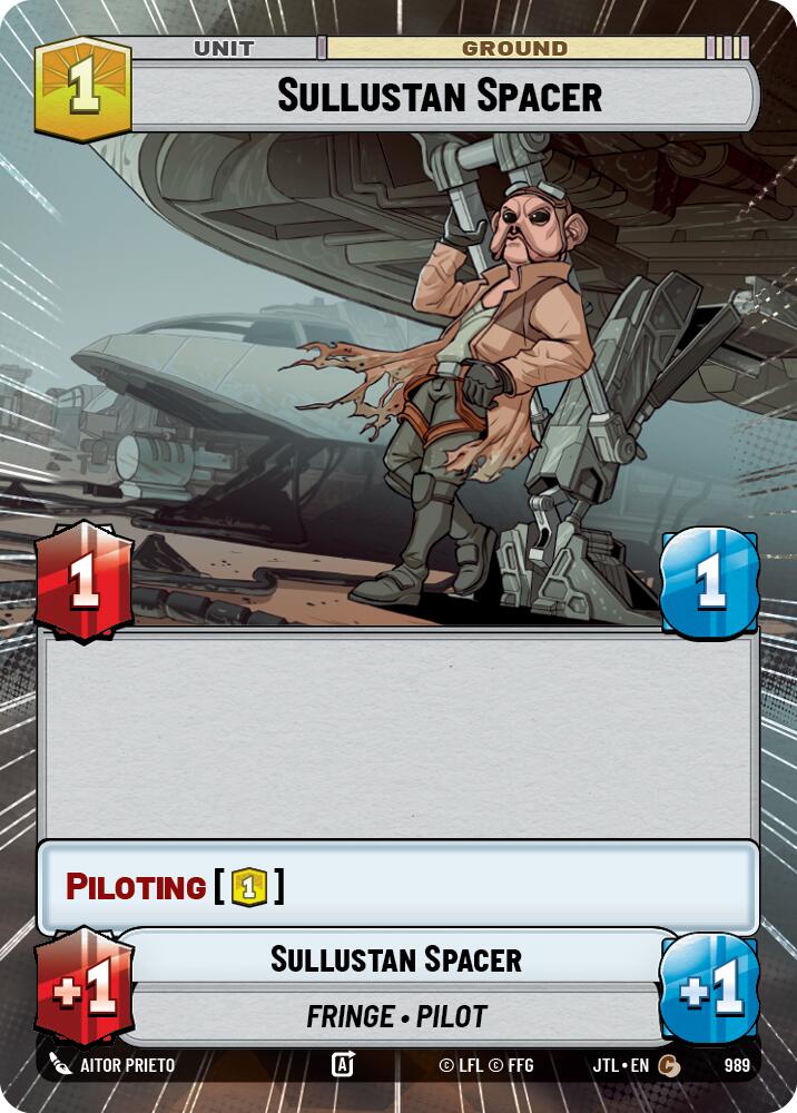 Sullustan Spacer (989) (Hyperspace Foil) (989) [Jump to Lightspeed] | Tabernacle Games