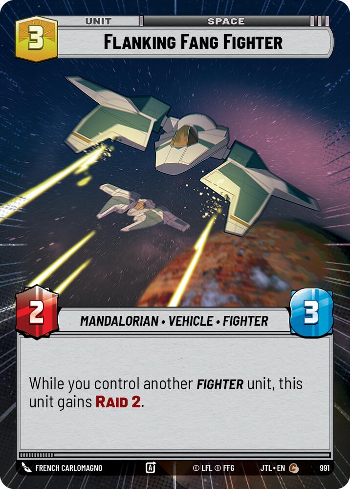 Flanking Fang Fighter (991) (Hyperspace Foil) (991) [Jump to Lightspeed] | Tabernacle Games