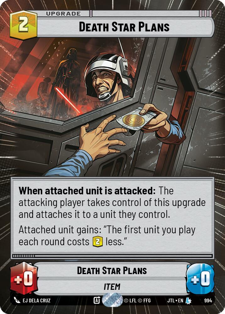 Death Star Plans (994) (Hyperspace Foil) (994) [Jump to Lightspeed] | Tabernacle Games