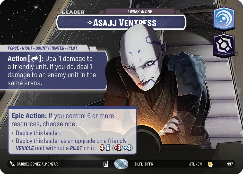 Asajj Ventress - I Work Alone (997) (Showcase) (997) [Jump to Lightspeed] | Tabernacle Games