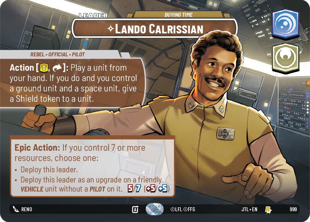 Lando Calrissian - Buying Time (999) (Showcase) (999) [Jump to Lightspeed] | Tabernacle Games
