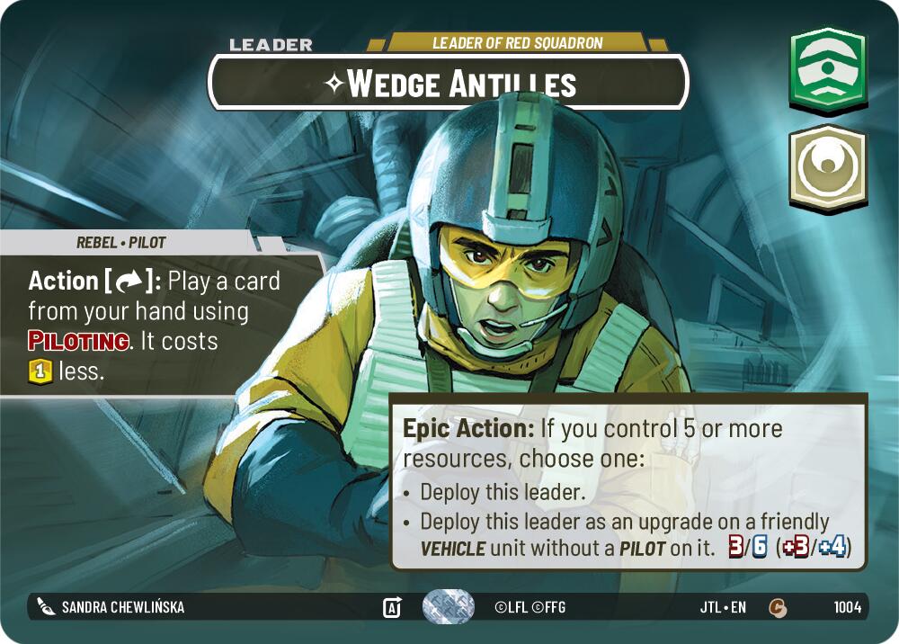 Wedge Antilles - Leader of Red Squadron (1004) (Showcase) (1004) [Jump to Lightspeed] | Tabernacle Games