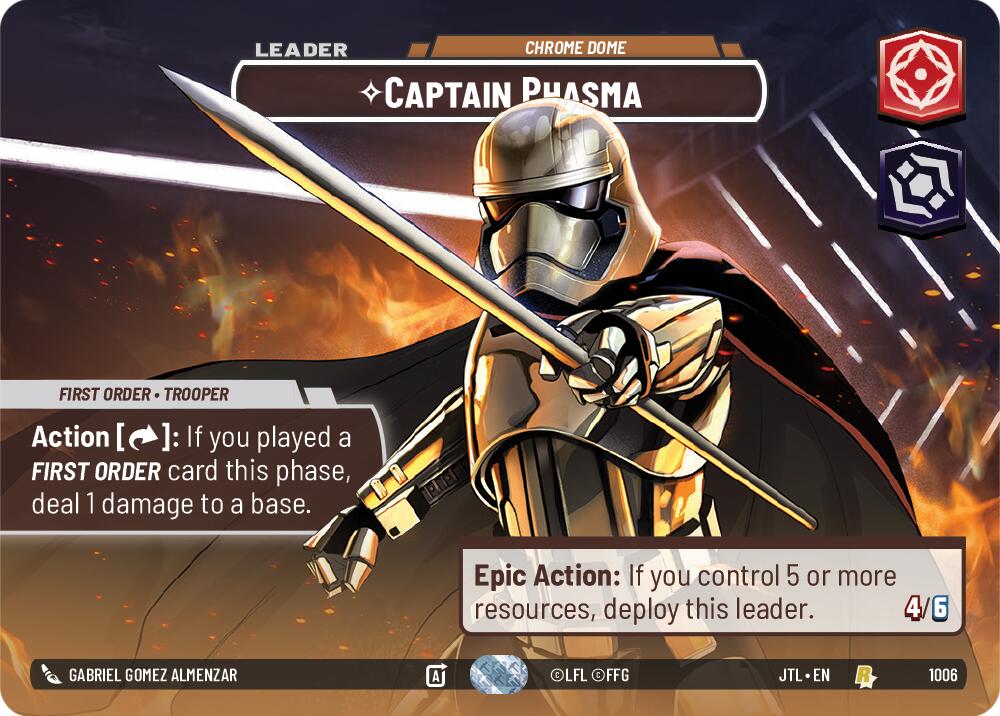 Captain Phasma - Chrome Dome (1006) (Showcase) (1006) [Jump to Lightspeed] | Tabernacle Games