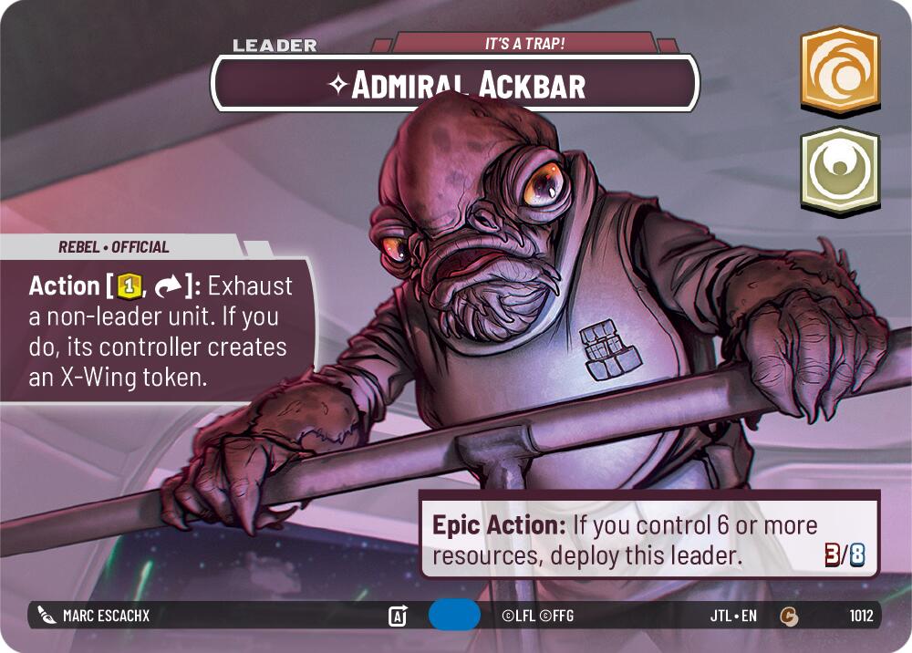 Admiral Ackbar - It's A Trap! (1012) (Showcase) (1012) [Jump to Lightspeed] | Tabernacle Games