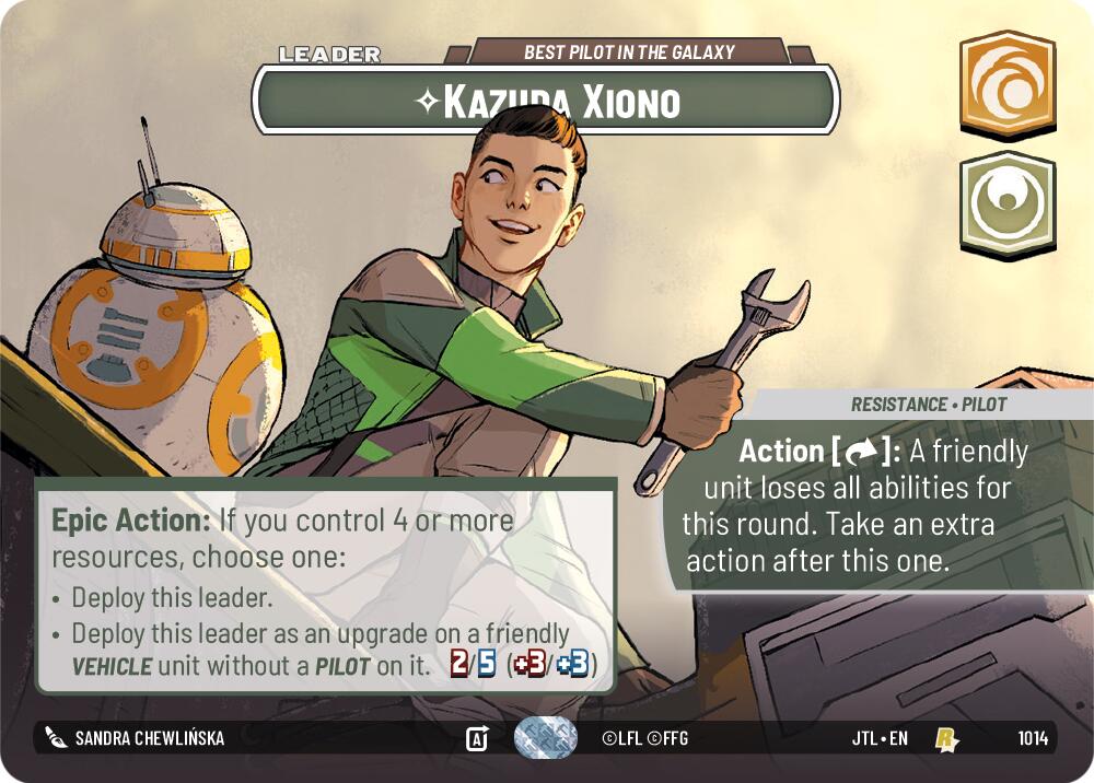 Kazuda Xiono - Best Pilot in the Galaxy (1014) (Showcase) (1014) [Jump to Lightspeed] | Tabernacle Games