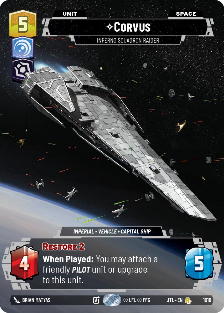 Corvus - Inferno Squadron Raider (1016) (Prestige) (1016) [Jump to Lightspeed] | Tabernacle Games