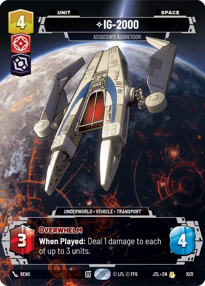 IG-2000 - Assassin's Aggressor (1031) (Prestige) (1031) [Jump to Lightspeed] | Tabernacle Games