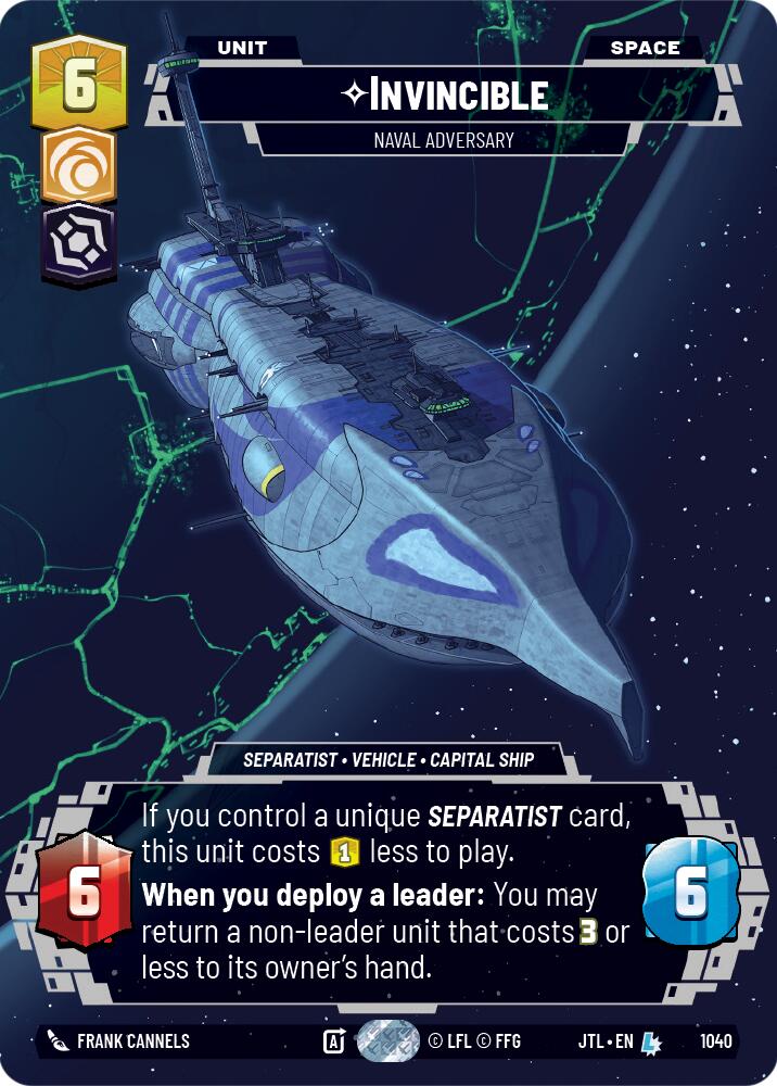 Invincible - Naval Adversary (1040) (Prestige) (1040) [Jump to Lightspeed] | Tabernacle Games