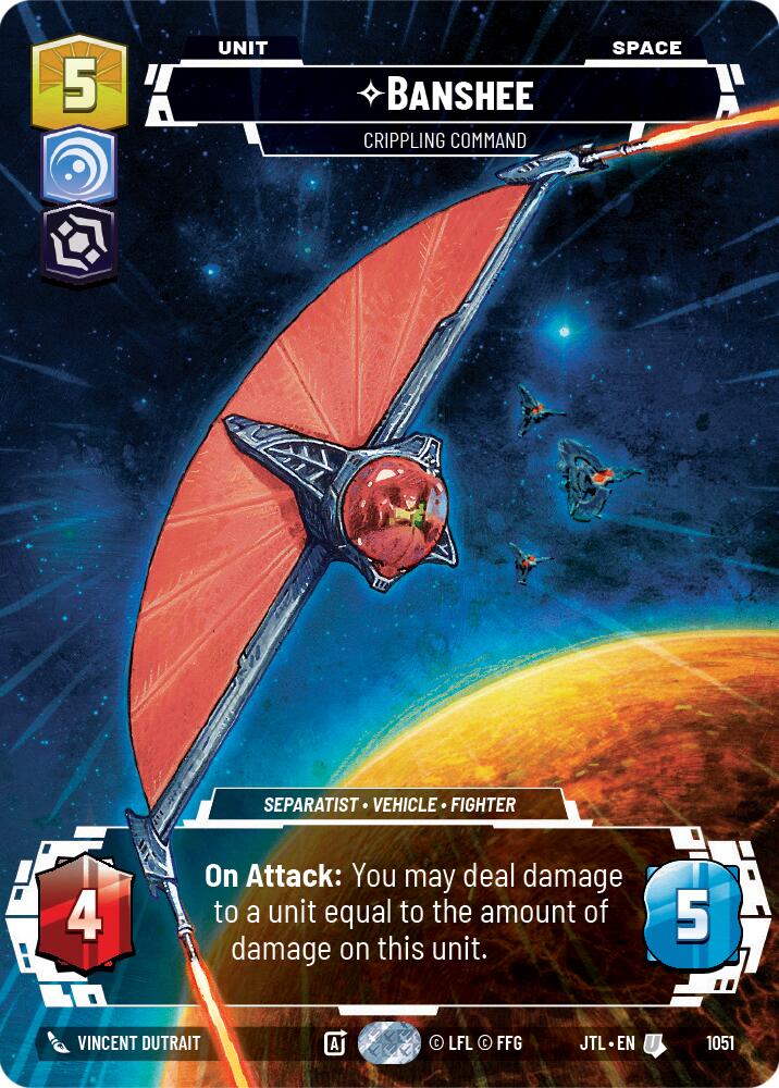 Banshee - Crippling Command (1051) (Prestige Foil) (1051) [Jump to Lightspeed] | Tabernacle Games
