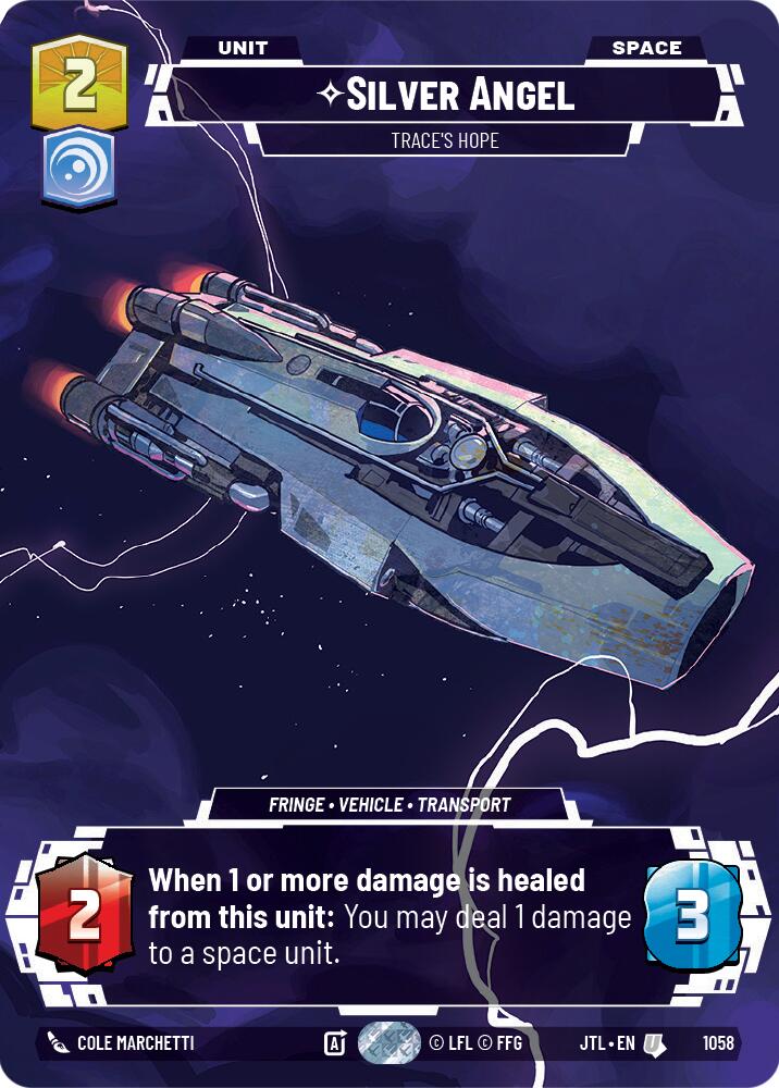 Silver Angel - Trace's Hope (1058) (Prestige Foil) (1058) [Jump to Lightspeed] | Tabernacle Games